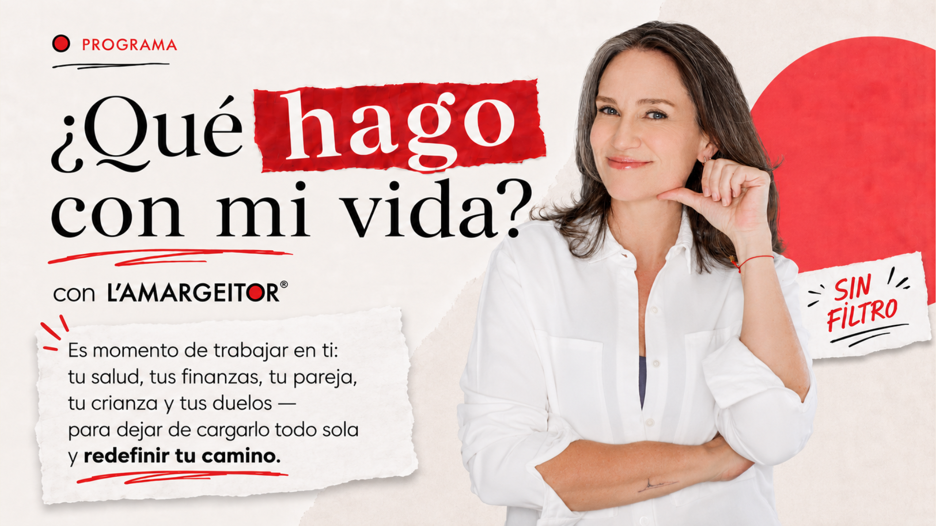 L’Amargeitor, creadora del programa ¿Qué hago con mi vida?